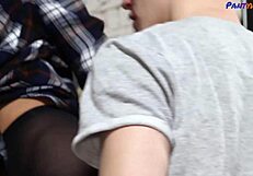 I can't resist when my stepson tempts me in pantyhose for some intense action.