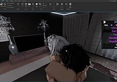 A slut plays a sex game