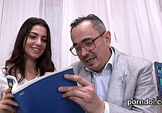 Natural Gets Seduced And Drilled By Her Senior Tutor