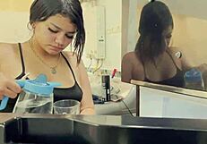 i behaved badly, boss fucks me in kitchen