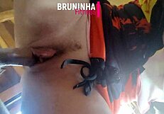 pov - brazilian greluda fucks without condom and films close up wet pussy
