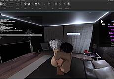 A slut plays a sex game