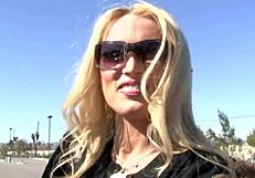 Diana Doll Blonde Slut Struggles Giant Cock!