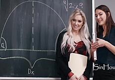 dyke teachers katrina colt kenzie taylor nathan bronson help desperate male colleague