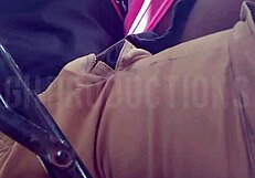 playing up skirt with african teen at park!