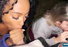 Scarlet Taylor And Busty Ebony Juliana Share Dicks In 4some