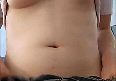 Melody's Kinky Tgirl Self Footjob Cum Eating!