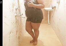 Myanmar Sexy Milf Enjoys Shower Bathing