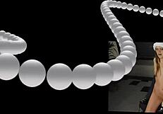 Busty christmas babes fuck sybian intensely