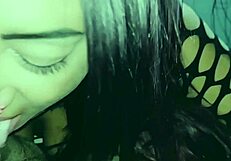 Paty Angel and Igor at Motel with Tattooed Redhead Giving Best Blowjob