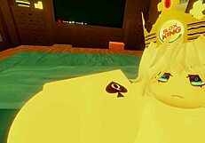 Robloxian BBC dominates two snowbunnies in bed