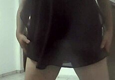 Is This Latina Dancing with Dildo Toys?