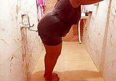 Myanmar Sexy Milf Enjoys Shower Bathing