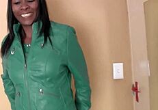 Big ass ebony milf gets railed doggystyle in amateur interracial casting session