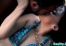 teen amateur rides cock anally outdoors in bikini and tattoos