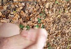 Watch Her MASTURBATE In The FOREST!