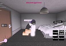 Fucking a Hot Fan on Roblox in Doggystyle, Missionary, and Creampie Positions