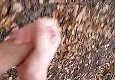 Watch Her MASTURBATE In The FOREST!