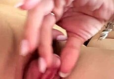 She Teases My Huge Clit While Sucking Erect Nipples in Lesbian Roleplay