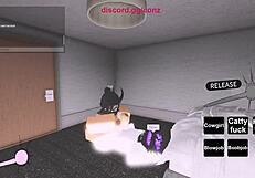 Fucking a Hot Fan on Roblox in Doggystyle, Missionary, and Creampie Positions