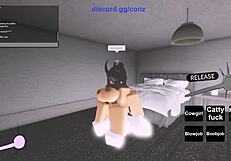 Fucking a Hot Fan on Roblox in Doggystyle, Missionary, and Creampie Positions