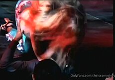 the bustiest stripper ever dances with huge tits and ripped clothes