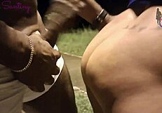 Big Cock Pounds Cuckold's Wife Outdoors – She Loves It!