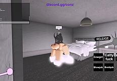 Fucking a Hot Fan on Roblox in Doggystyle, Missionary, and Creampie Positions