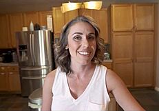 Impregnating my girlfriend's hot mom Lauryn Mae in the bedroom with handjob and clothes ripped. WCA Productions.