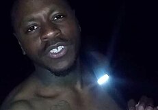 Showing natural tits privately on warm night, moving like a wolf!