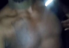 Showing natural tits privately on warm night, moving like a wolf!