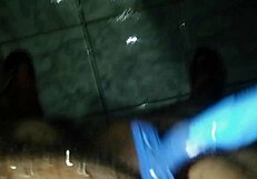 Person masturbating in the bathroom