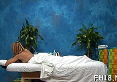 Teen Masseuse Fucks Client Hard