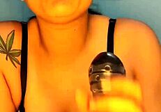 Horny Colombian Woman Plays with Dildo in Shower, Reaching Orgasm