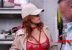 tiny redhead senator gets blackmailed into hot sex