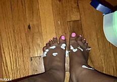 Toe Fetish Babe Commands Mouth Sucking