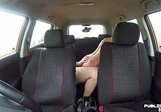 busty euro rides backseat