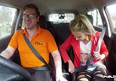 busty euro rides backseat