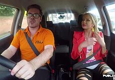 busty euro rides backseat