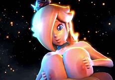 rosalina & peach titfuck
