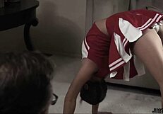 must i practice my cheerleading with stepdad's big cock?