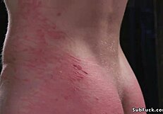 سيدة سوداء عضلية تسوط العبد الذكر