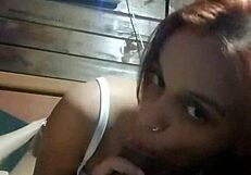 nice chat with the beautiful redhead