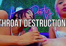 Throat fucking mercilessly for these two sluts