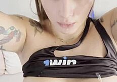 i'm so horny and masturbatin on my boss's sofa