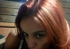 nice chat with the beautiful redhead