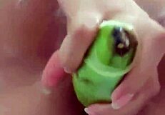 me meto un plátano a petición de un seguidor y mi vagina se chorrea