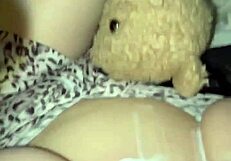 Arabic kinky masturbation with food in pussy.