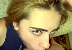 Beautiful babe endures a sloppy facefuck session