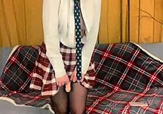 Busty Teacher Plays With Strapon!